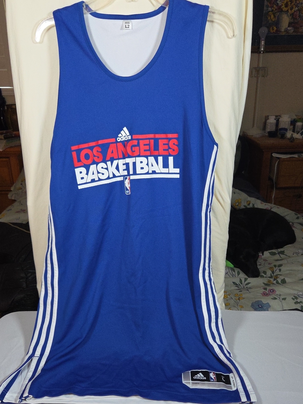 Los Angeles Clippers Team Issued Reversible Adidas Practice Jersey L+2
